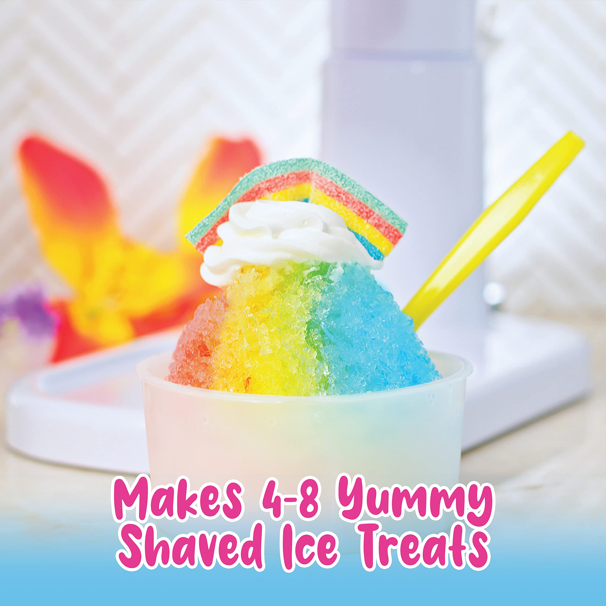 Hawaiian Shaved Ice Sour Watermelon bottle beside popsicles for summer