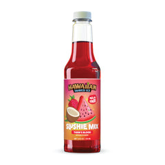 Hawaiian Shaved Ice Tiger's Blood bottle pour for at-home slushies