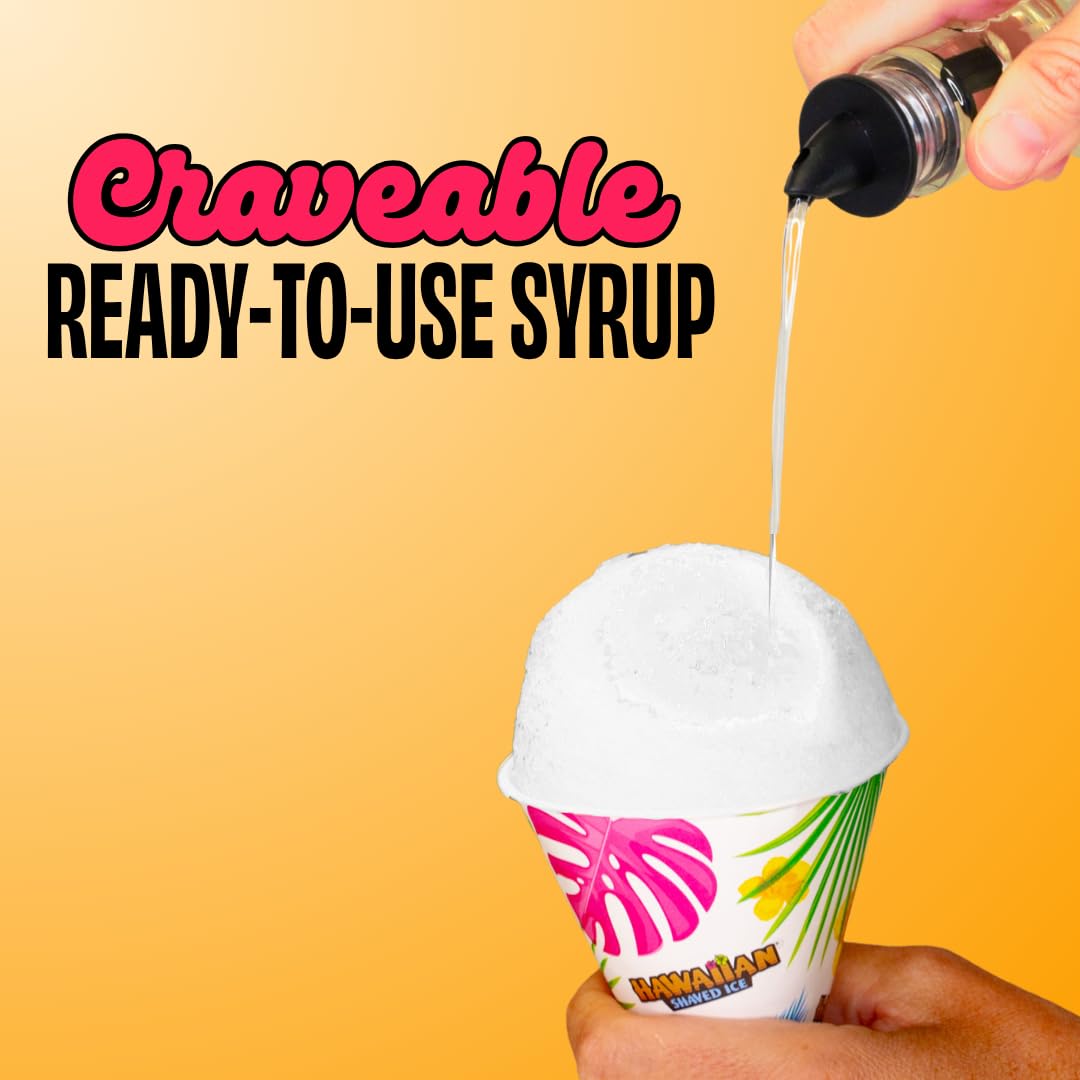 Hawaiian Shaved Ice Wedding Cake syrup enhances margaritas and granitas.