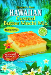 Hawaii's Best Custard Butter Mochi Mix box ready-to-make dessert for a quick, creamy treat