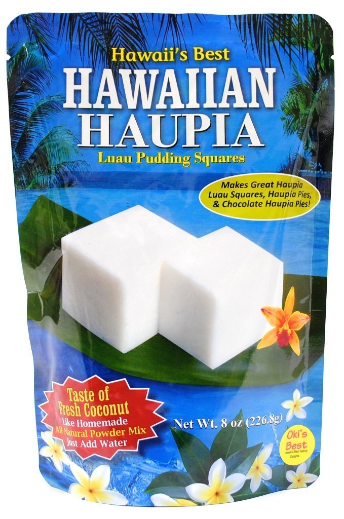 Hawaii's Best Kauai Haupia pudding squares ready to mix for quick coconut dessert at home