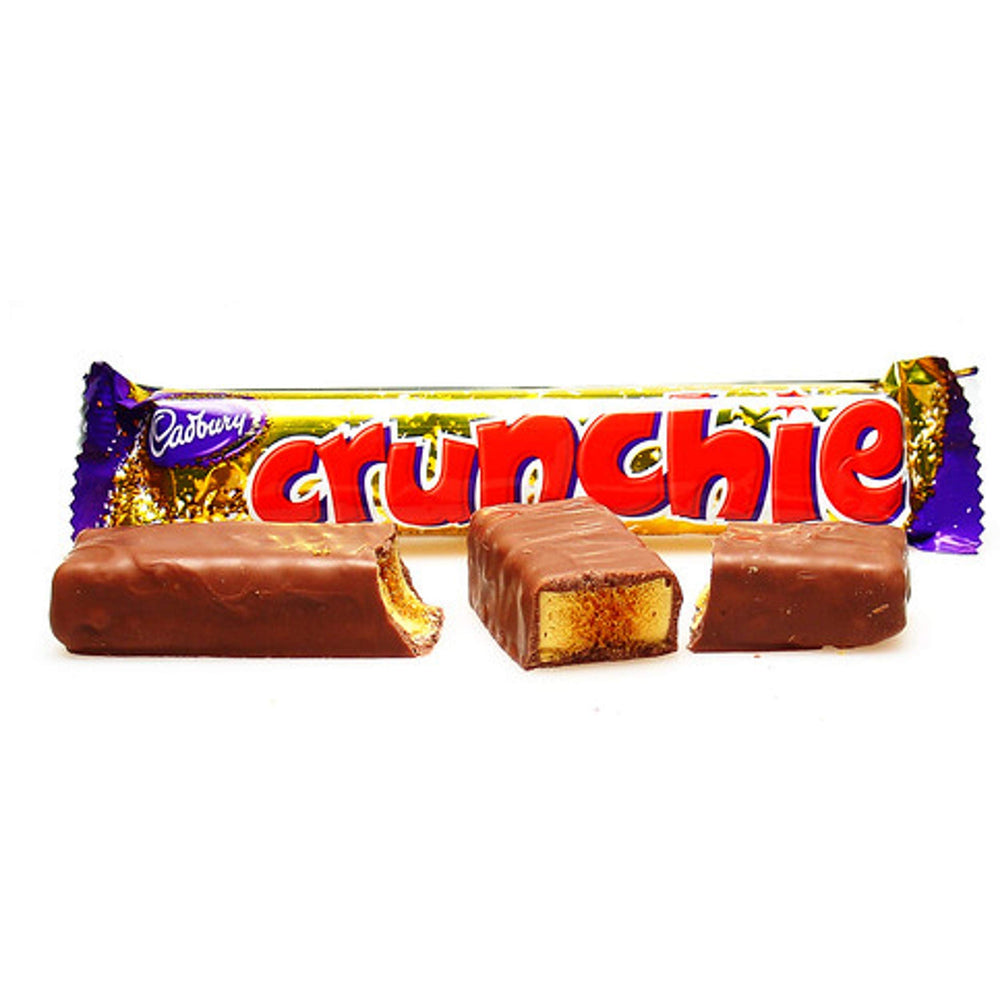 Hawthorn Health Direct Cadbury Crunchie bars, 18 full-size chocolates, ideal for sharing and gifting.