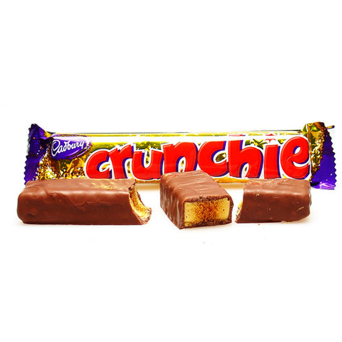 Hawthorn Health Direct Cadbury Crunchie bars, 18 full-size chocolates, ideal for sharing and gifting.