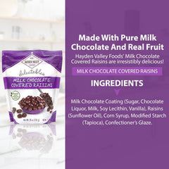 Hayden Valley Foods resealable bag preserves freshness between uses for longer snack enjoyment.