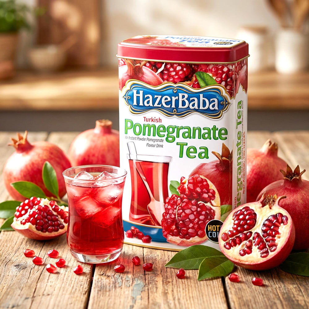 HazerBaba pomegranate powder close-up texture for easy mixing