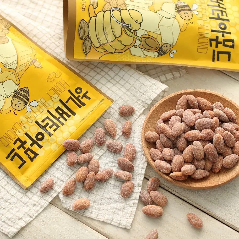 HBAF Korean souvenir almonds with premium crunch.