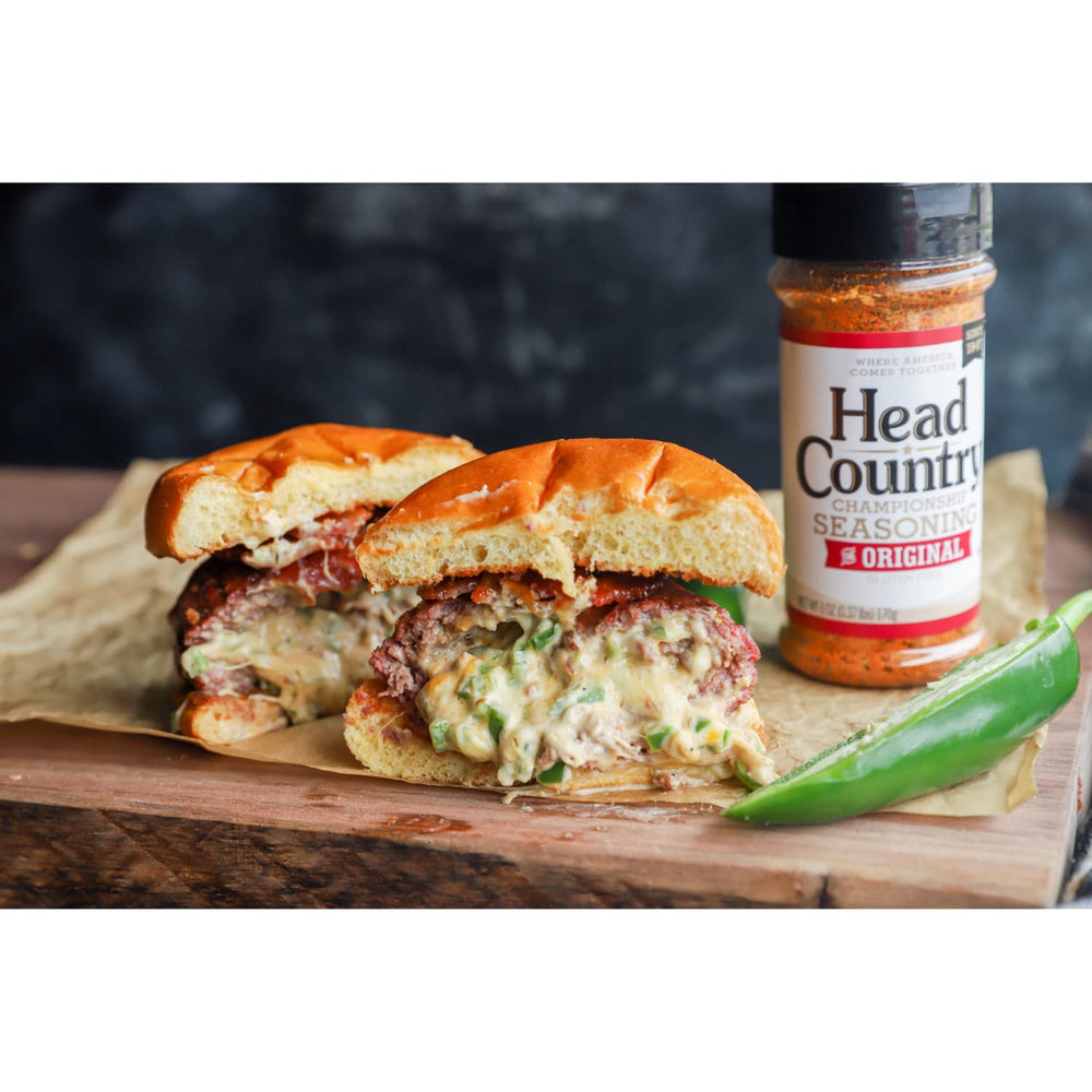 Head Country Original Seasoning with shake spoon lid for precise seasoning.