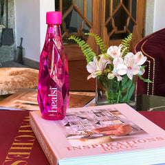 Healsi Artesian water pours into glass showcasing pure taste
