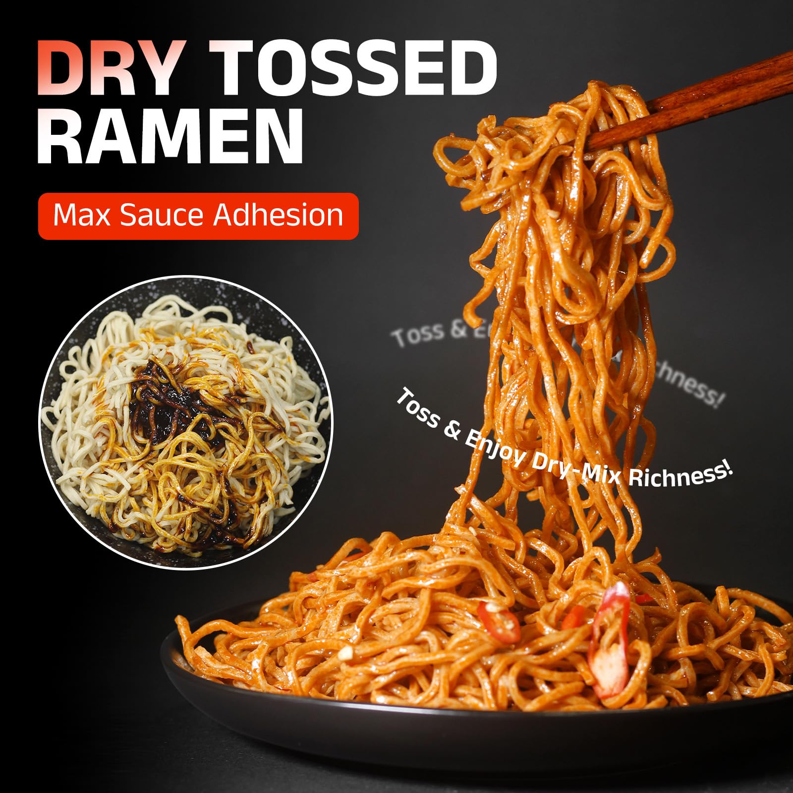 Oil-free Healspot ramen process reduces fat and carbs while keeping texture intact.