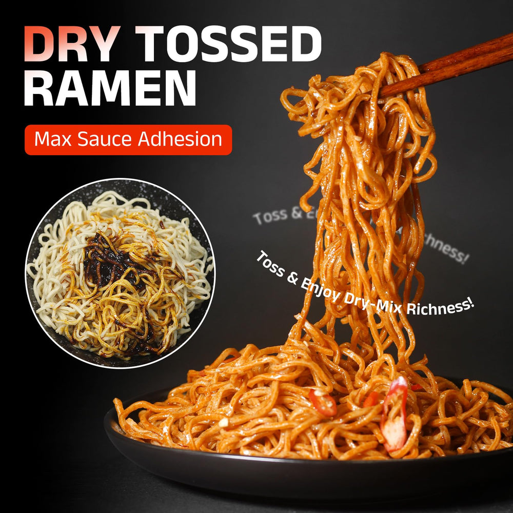 Oil-free Healspot ramen process reduces fat and carbs while keeping texture intact.