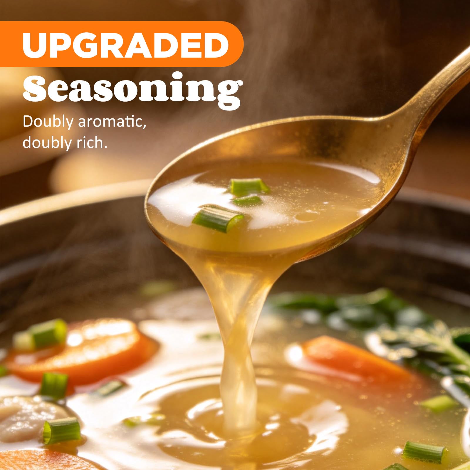 Healspot smoky beef broth cup — rich aroma and savory depth
