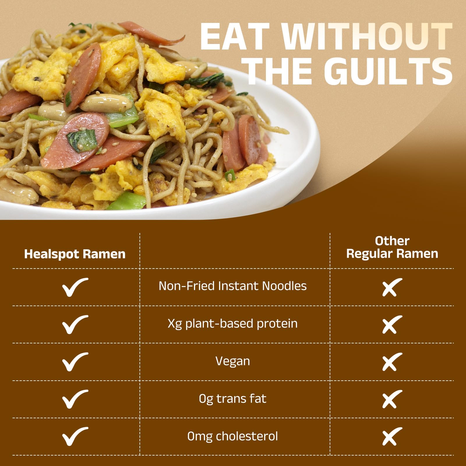 HealSpot six-pack sesame ramen provides value for multi-meal weeks.