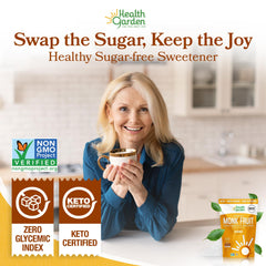Health Garden 1:1 sugar substitute ideal for easy baking.