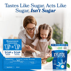 Health Garden Birch Xylitol bag back shows birch-derived ingredients