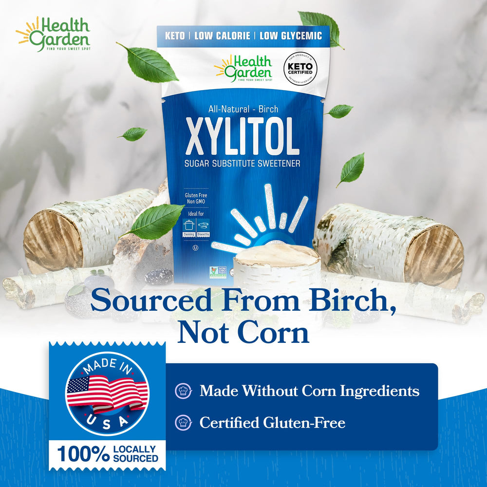 Health Garden xylitol dissolving smoothly in hot coffee