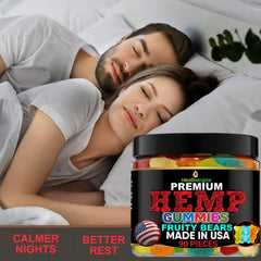 Healthergize Hemp Gummies Sleep sealed bottle conveys freshness