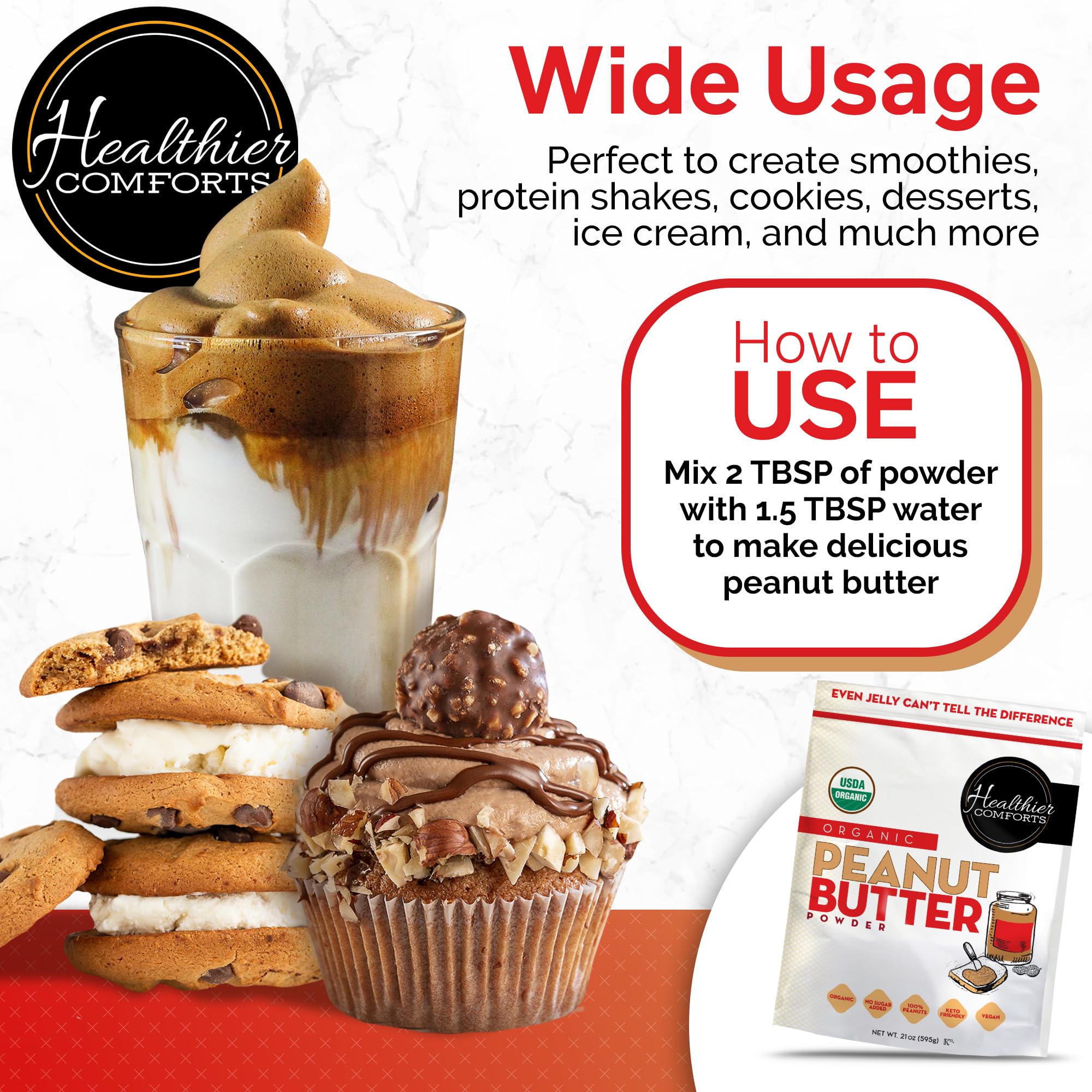Healthier Comforts label emphasizes USA-grown organic peanuts and kosher certification