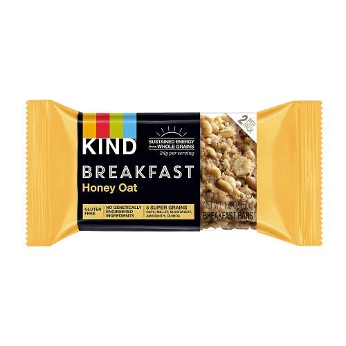 Healthiest Bars Kind Breakfast Bars fruity flavors close-up with vibrant fruit imagery.