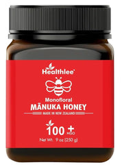 Healthlee Manuka Honey bottle 250g with MGO 100+ for pure NZ goodness