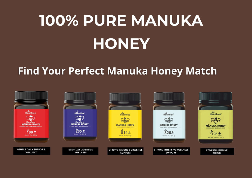 Healthlee MGO 100+ packaging highlights potency and careful processing