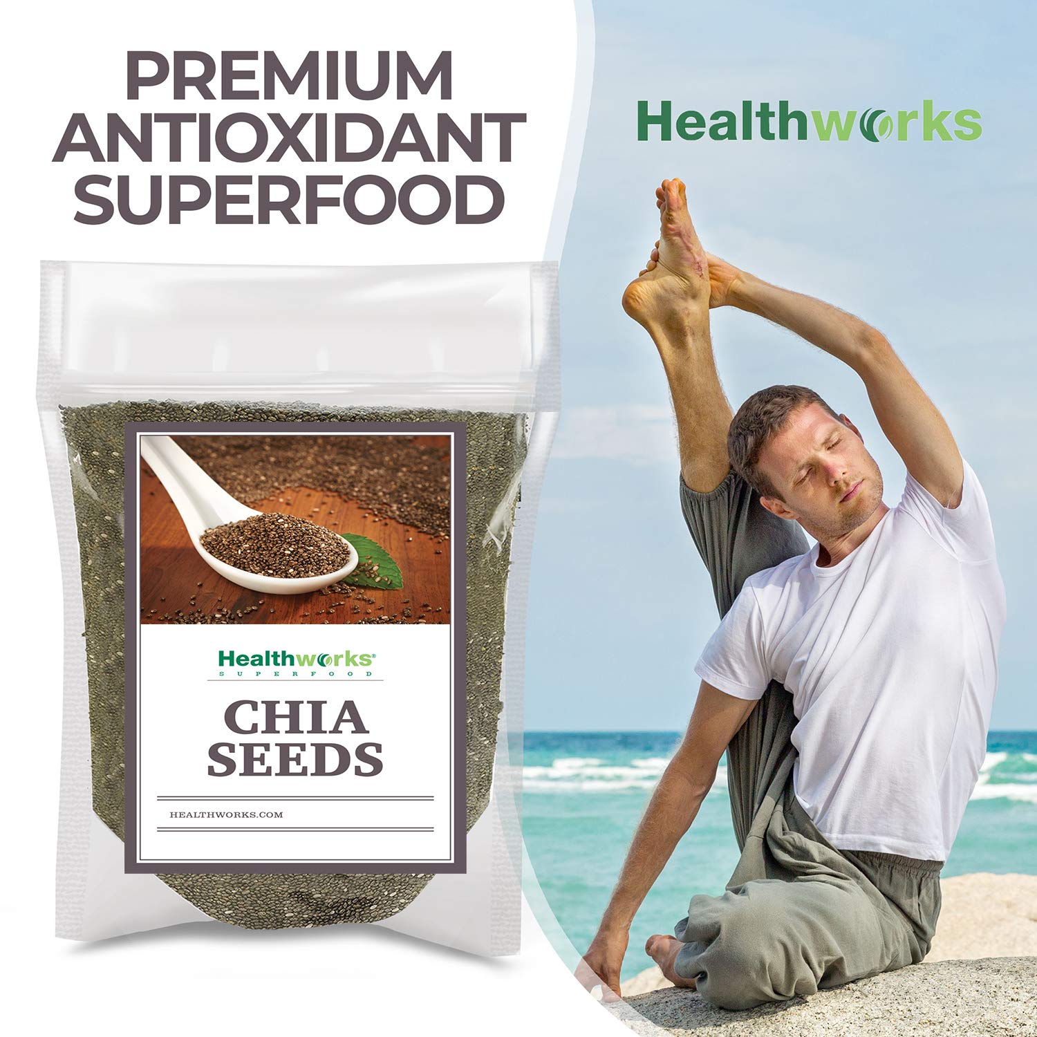 Healthworks Chia Seeds added to yogurt for creaminess and plant-based omega-3.