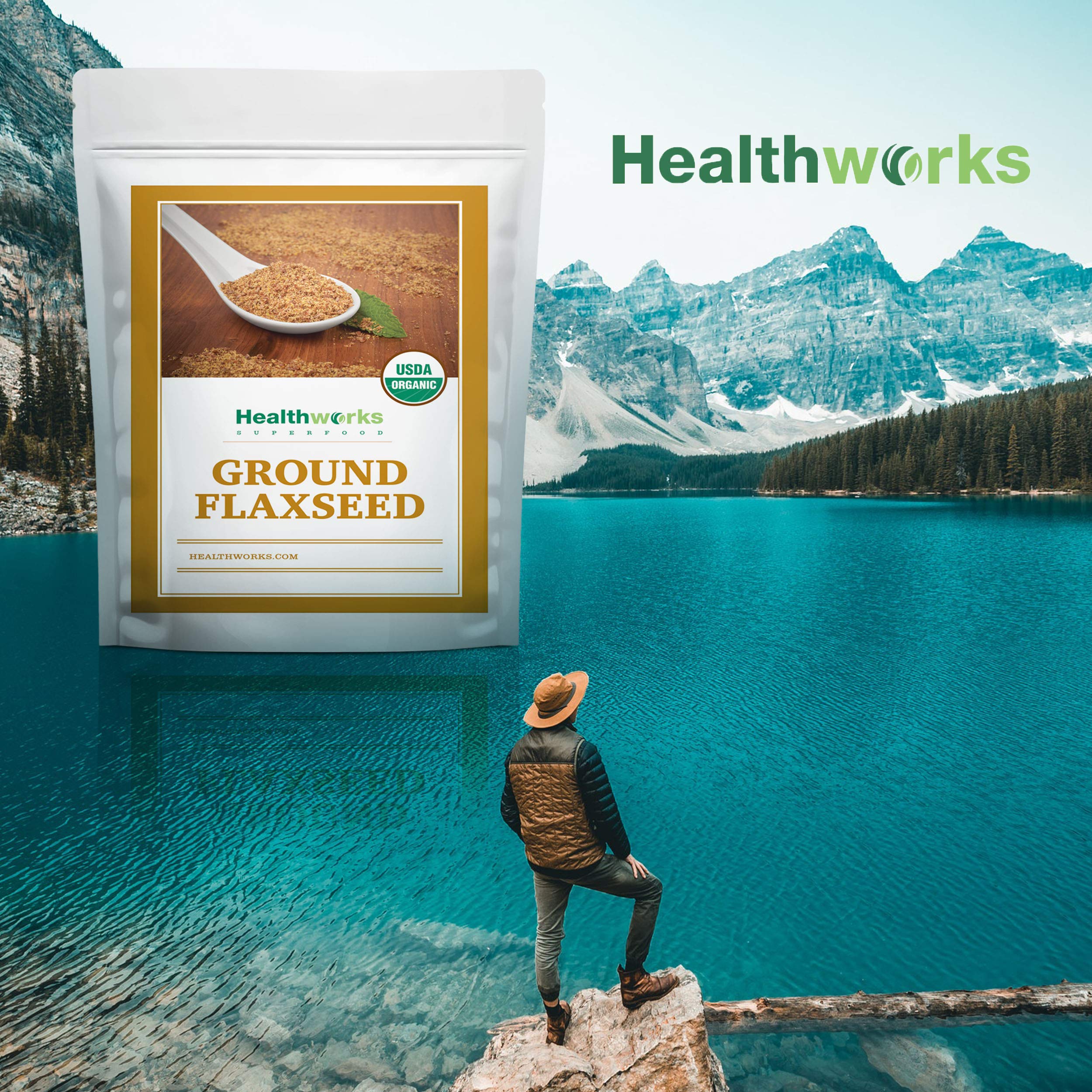 Baking dough with Healthworks flax seed to boost protein and fiber.