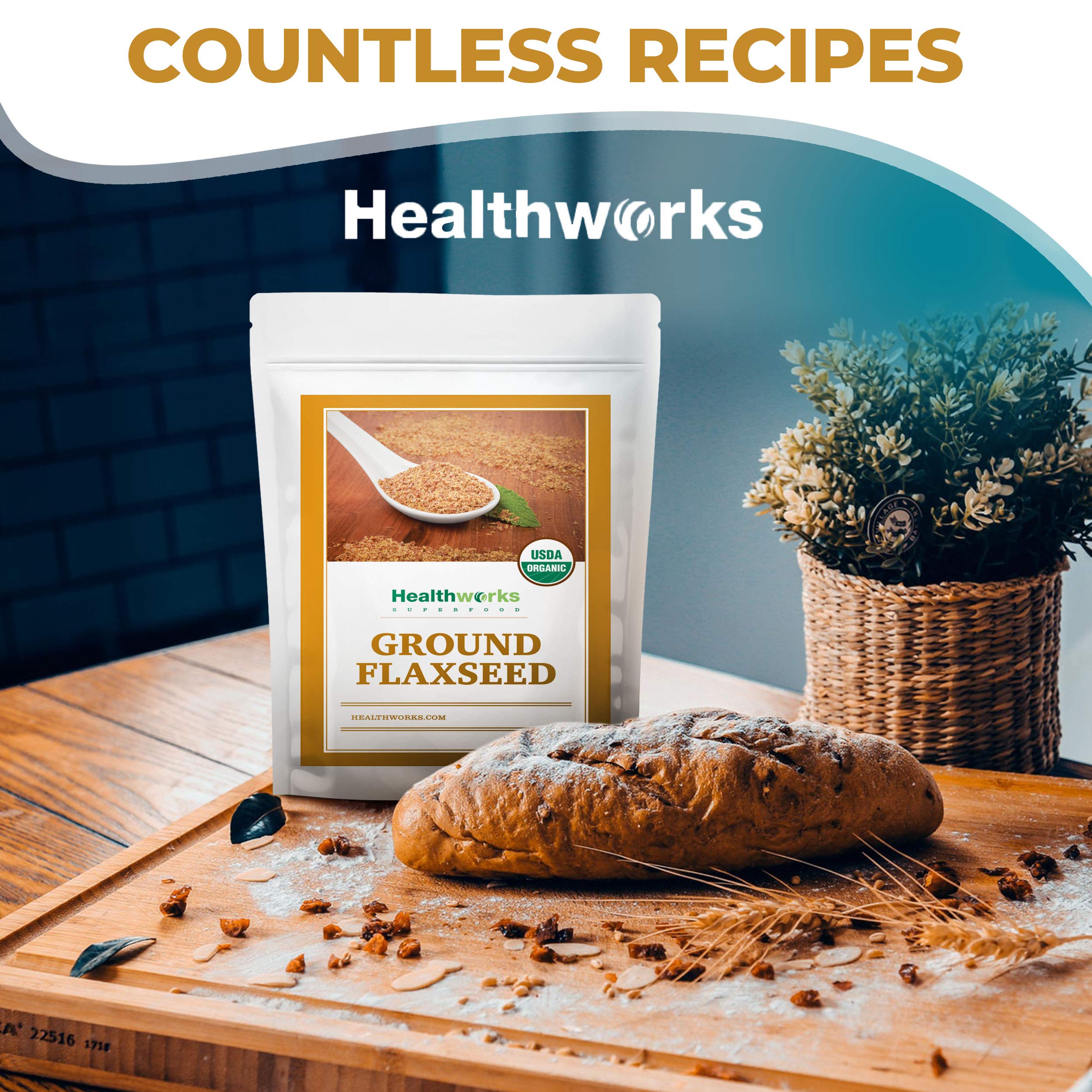Trail mix featuring flax seed powder as a subtle, nutty flavor boost.