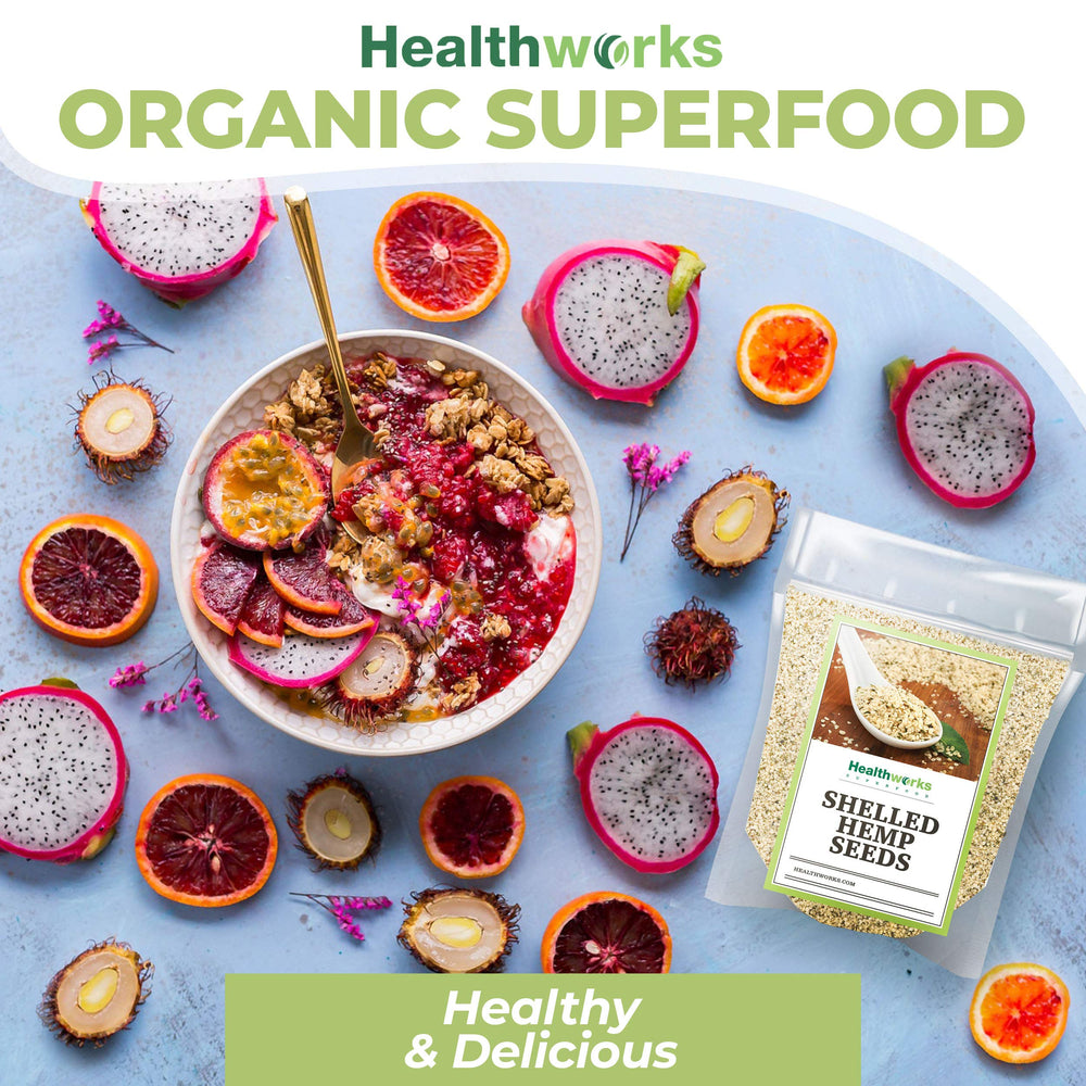 Healthworks hemp seeds baked as crumbs topping for bread or cookies