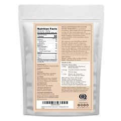 Healthworks Psyllium Husk Powder with measuring spoon ideal for quick liquid mixes