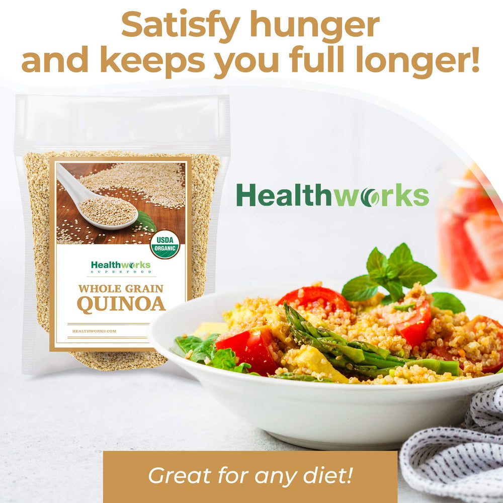 Healthworks Quinoa White—rinse before cooking for easy prep