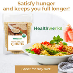 Healthworks Quinoa White—rinse before cooking for easy prep