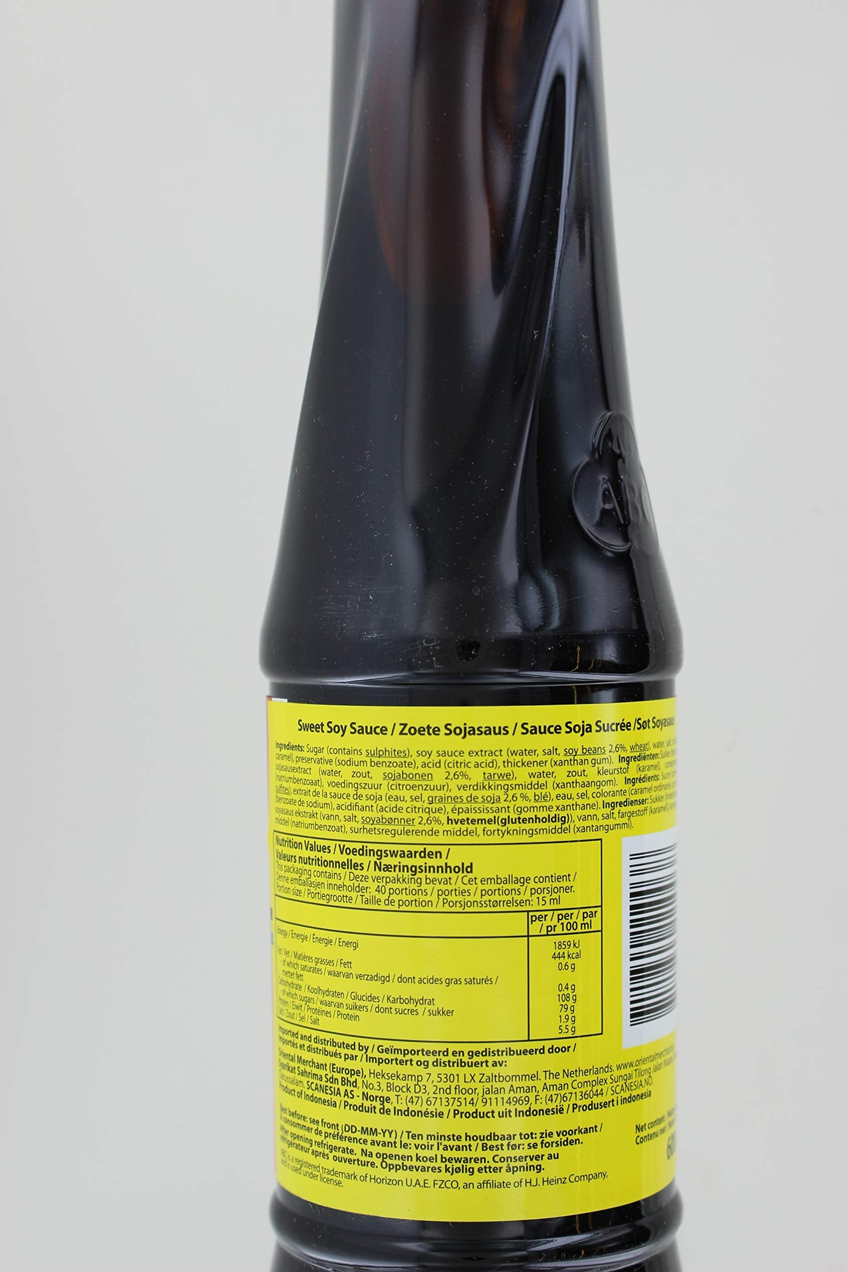 Healthy Boy bottle with noodles highlights vegetarian, Thai-made flavor