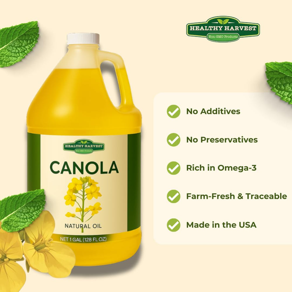 Healthy Harvest Canola Oil frying setup showing clean taste and stability