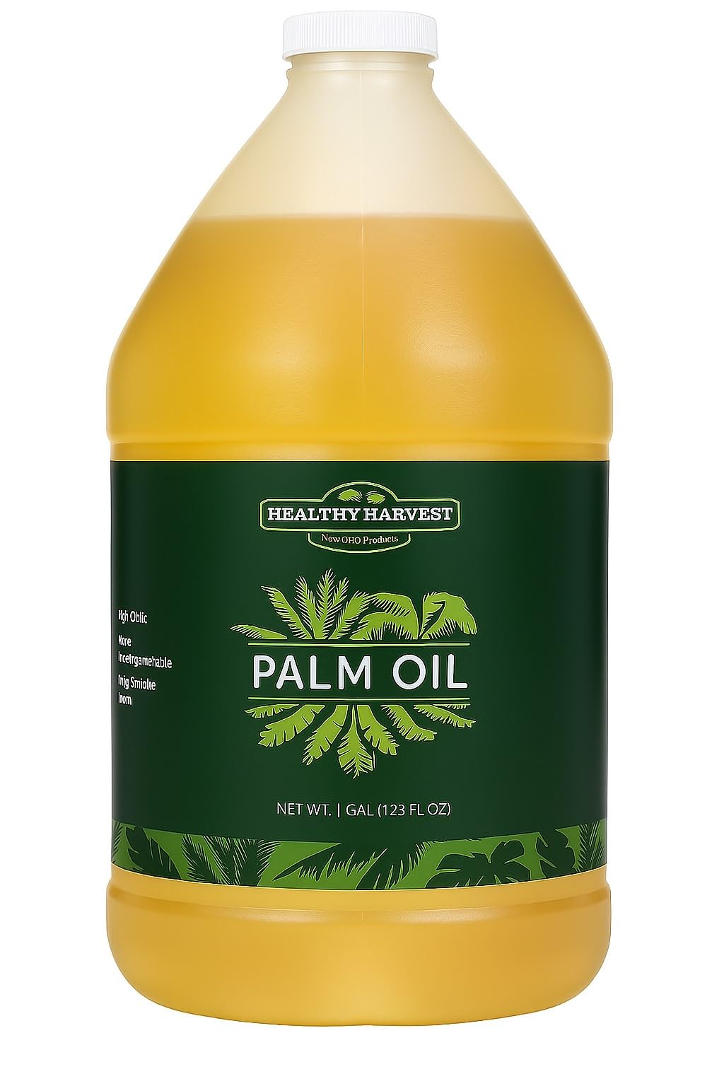 Healthy Harvest Palm Oil bottle pour shows clean flavor ideal for high-heat cooking