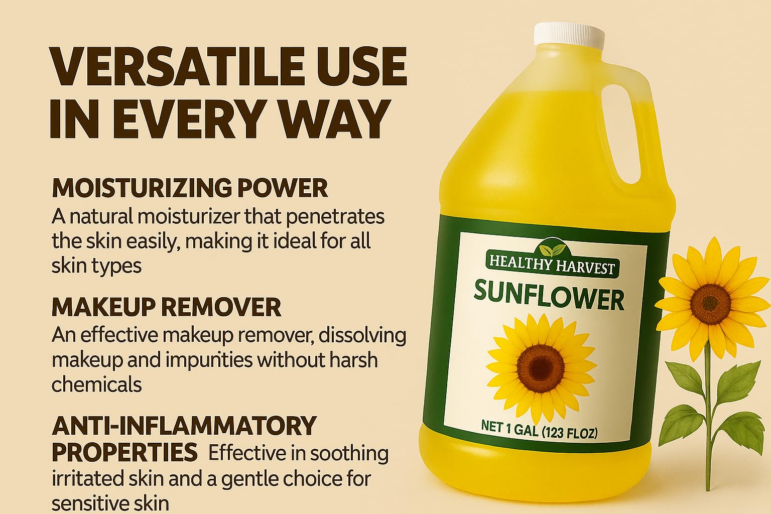 Healthy Harvest Sunflower Oil in a turkey fryer setup for frying