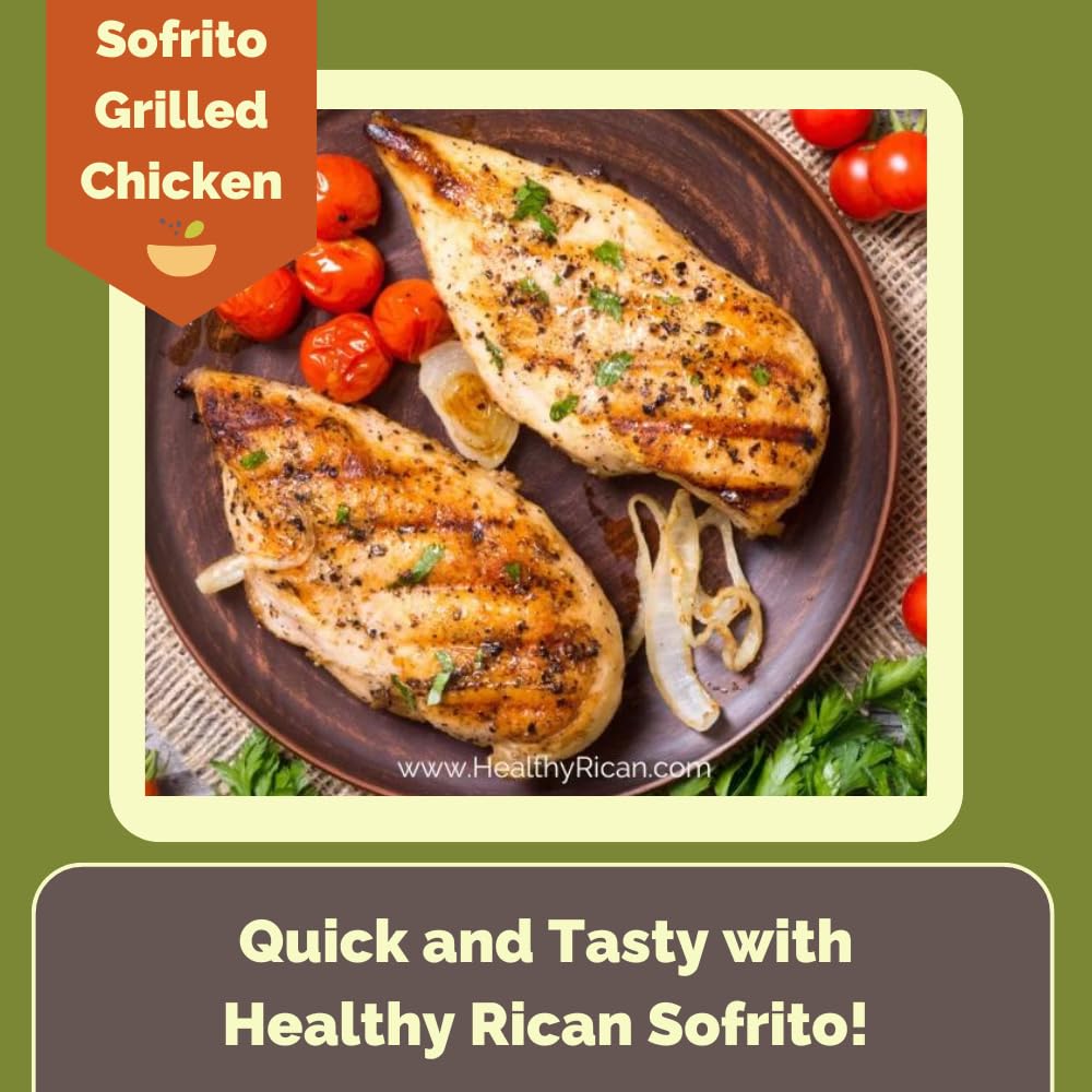 Healthy Rican Rice and beans dish featuring the seasoning blend