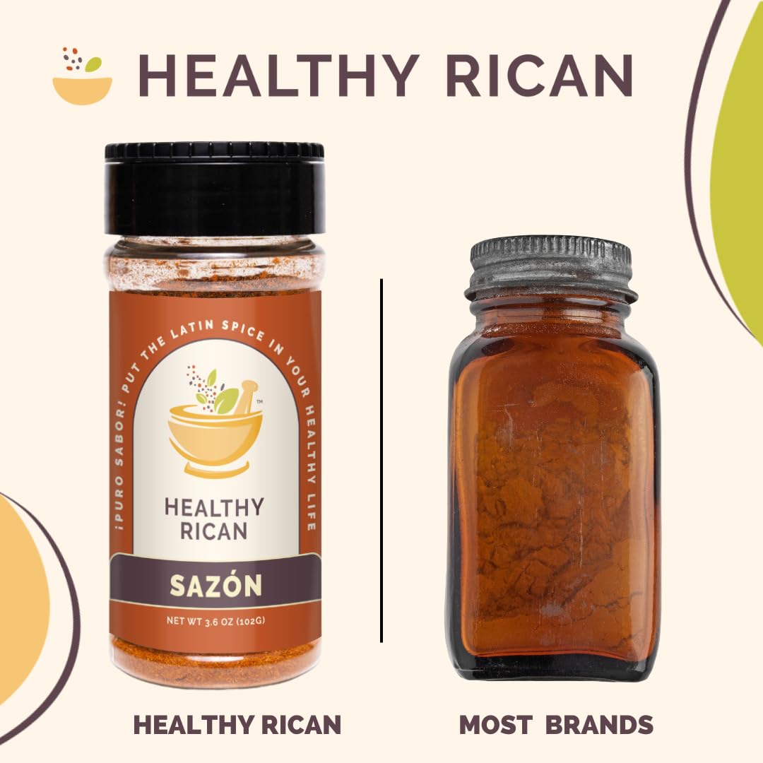 Healthy Rican Salt-Free Bundle display showing ready-to-use spice collection