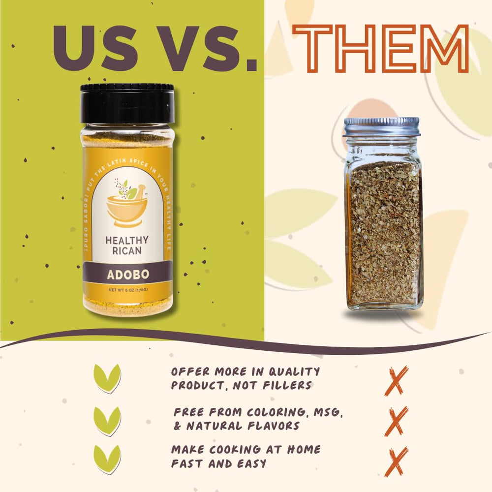 Healthy Rican seasoning blend used as a dry rub for proteins