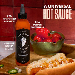 Heartbeat Hot Sauce Co red habanero adds bright lime notes