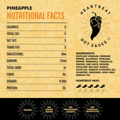 Heartbeat Hot Sauce Co. Pineapple Habanero pour demonstrates precise, mess-free drizzle control.