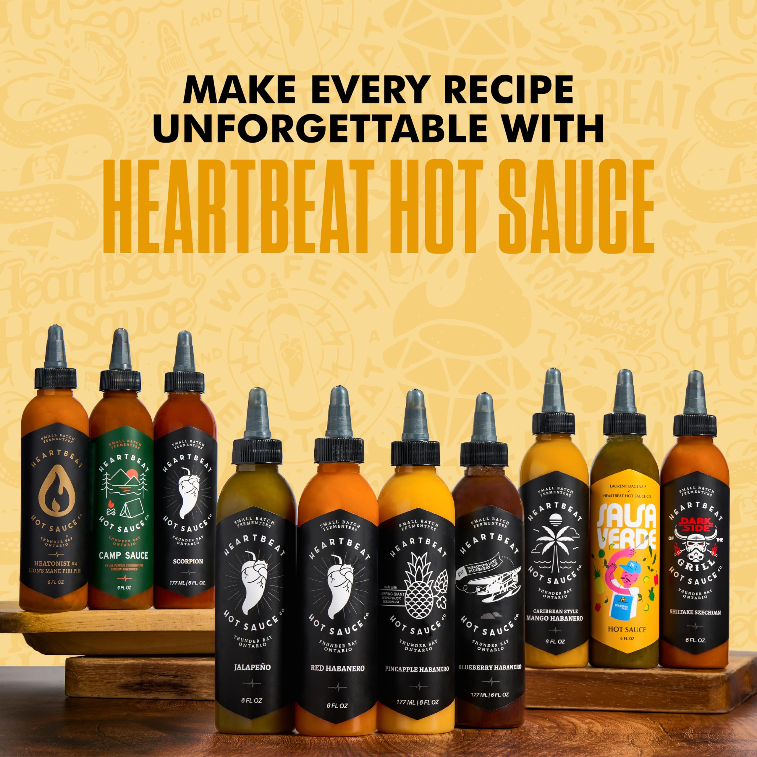 Heartbeat Hot Sauce Co. Pineapple Habanero on tacos or eggs adds fruity heat and balance.
