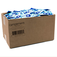 Heartland Complements blue packets packaging for bulk purchasing convenience.