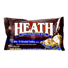 Heath Bits Brickle toffee bits bag for baking brownies and festive cookies.