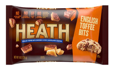 Heath English Toffee Bits on cookies for extra toffee flavor.