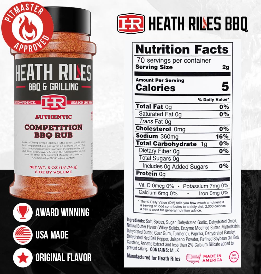 Heath Riles BBQ Rub closeup reveals pure ingredients for clean, punchy taste.