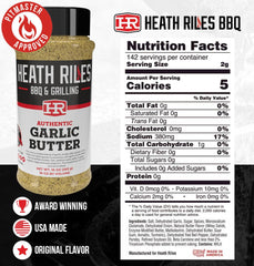Heath Riles BBQ Garlic Butter Seasoning on chicken for juicy, flavorful results
