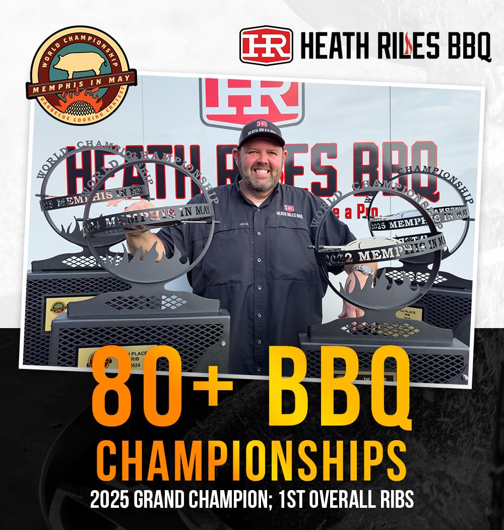 Heath Riles BBQ Garlic Butter Rub packaging emphasizes USA-made quality