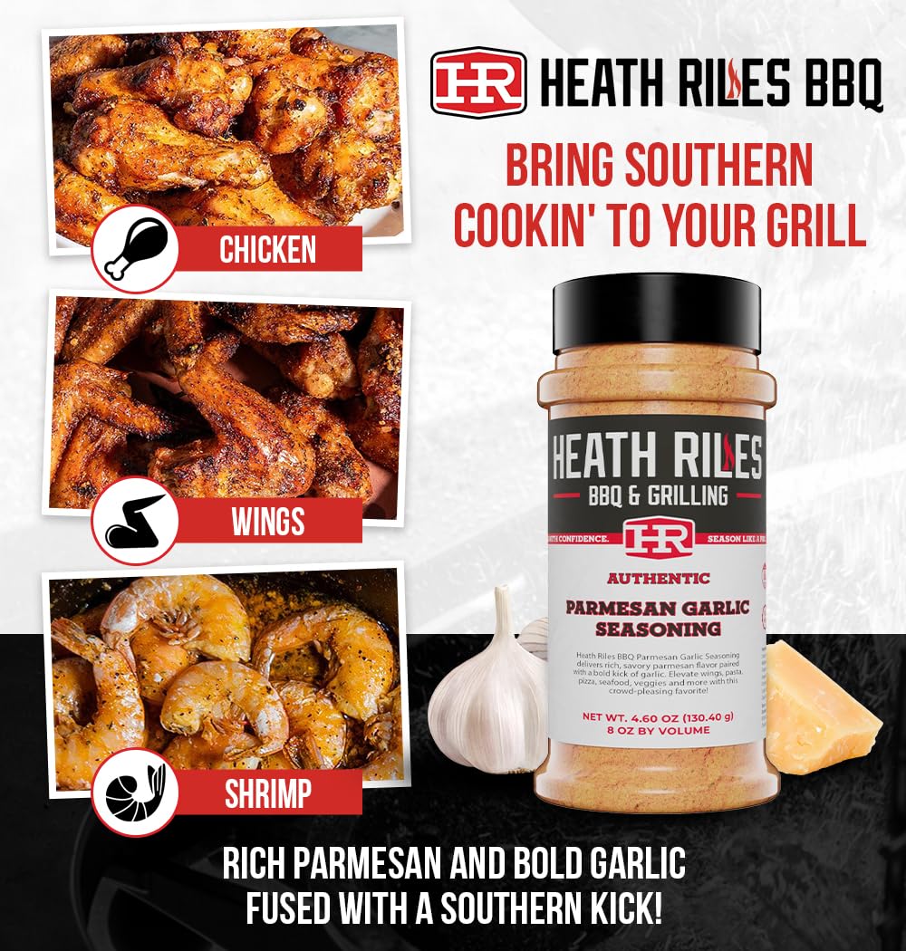 Heath Riles Parmesan Garlic rub brisket aroma boosts depth