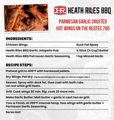 Heath Riles Parmesan Garlic rub on pork ribs delivers savory crust