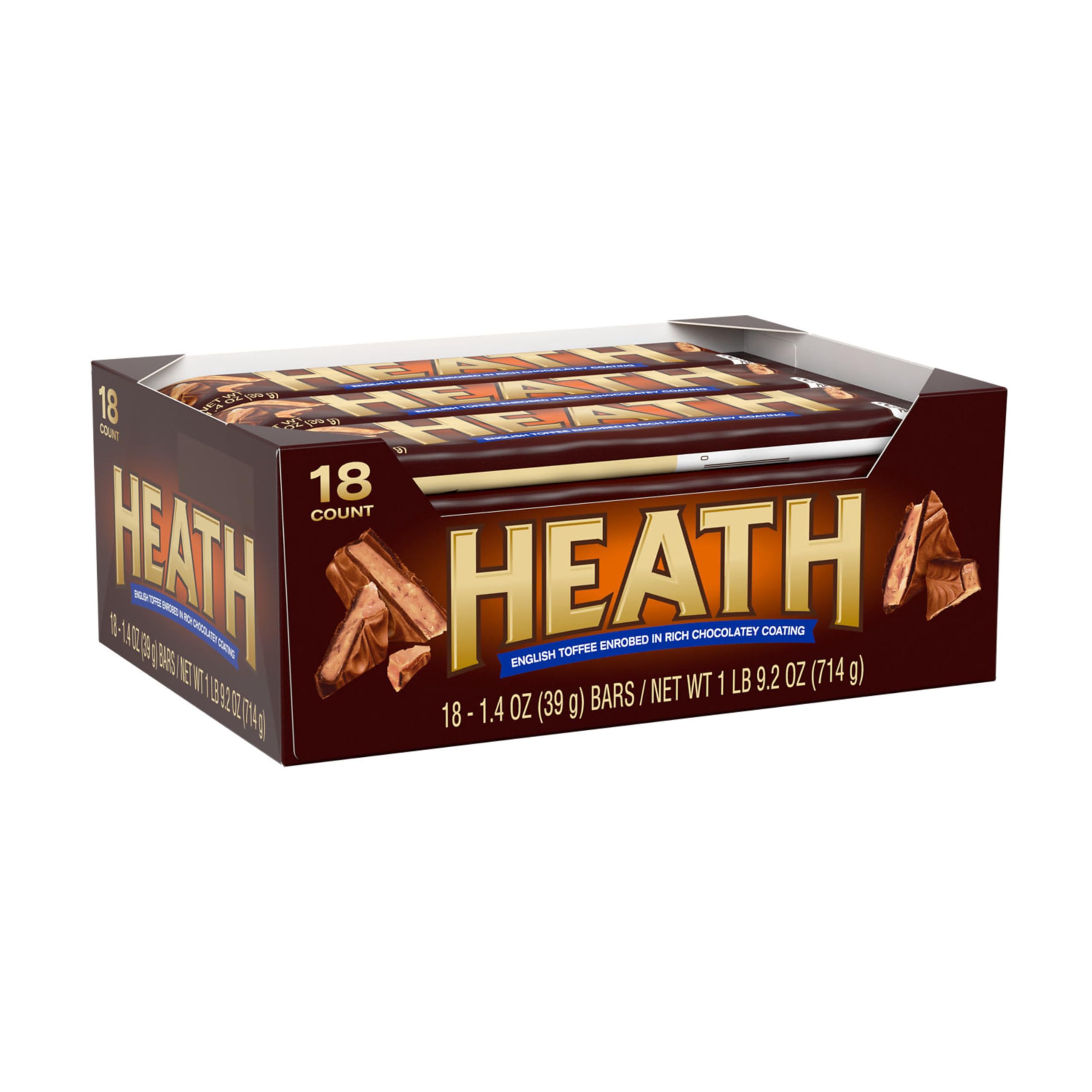 HEATH toffee bars individually wrapped to keep freshness